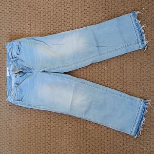 Loft Wide Leg Cropped Jeans